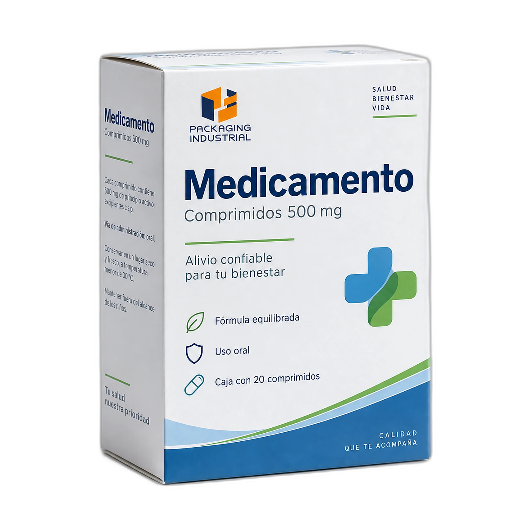 Caja farmacéutica de Packaging Industrial